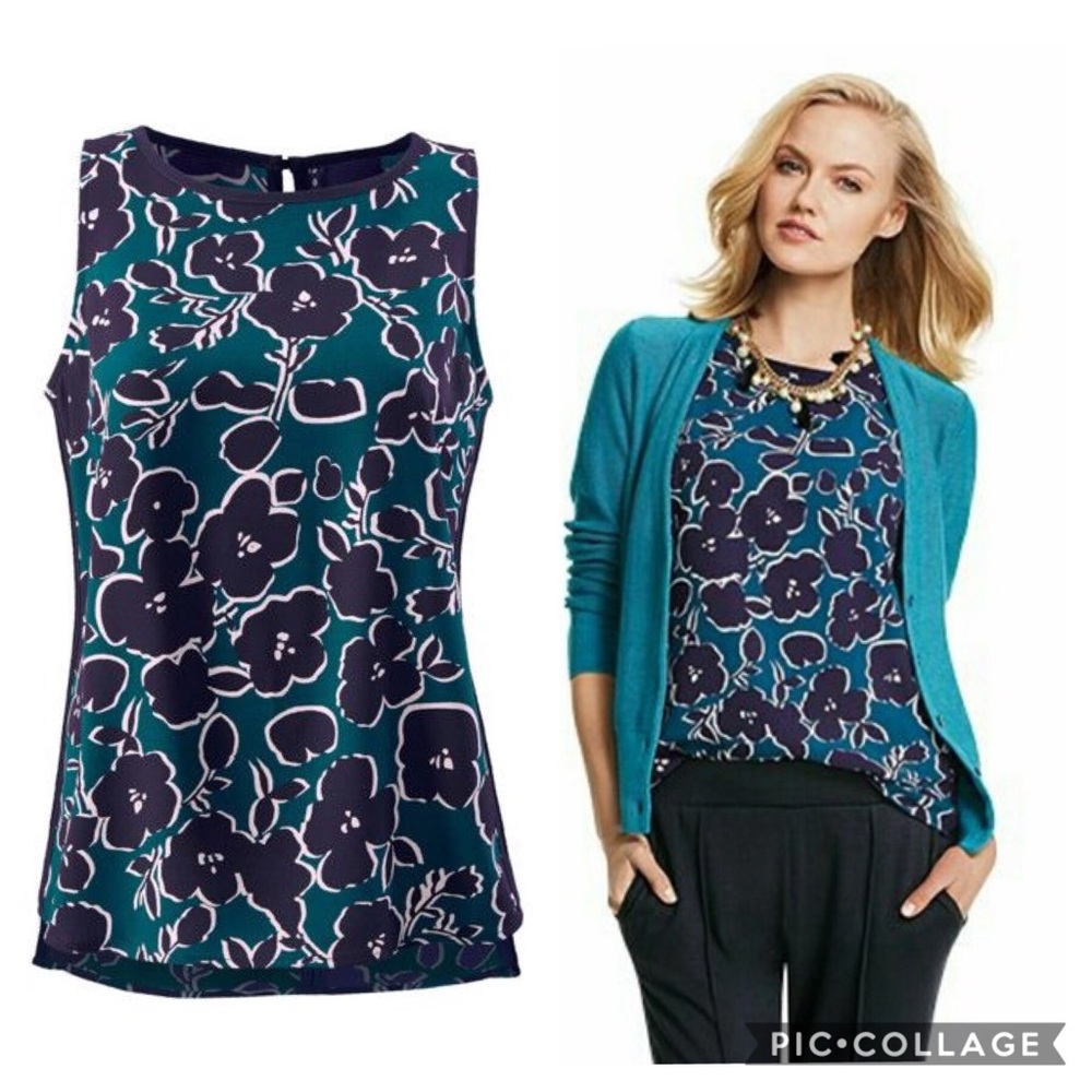 Cabi Warhol floral blouse